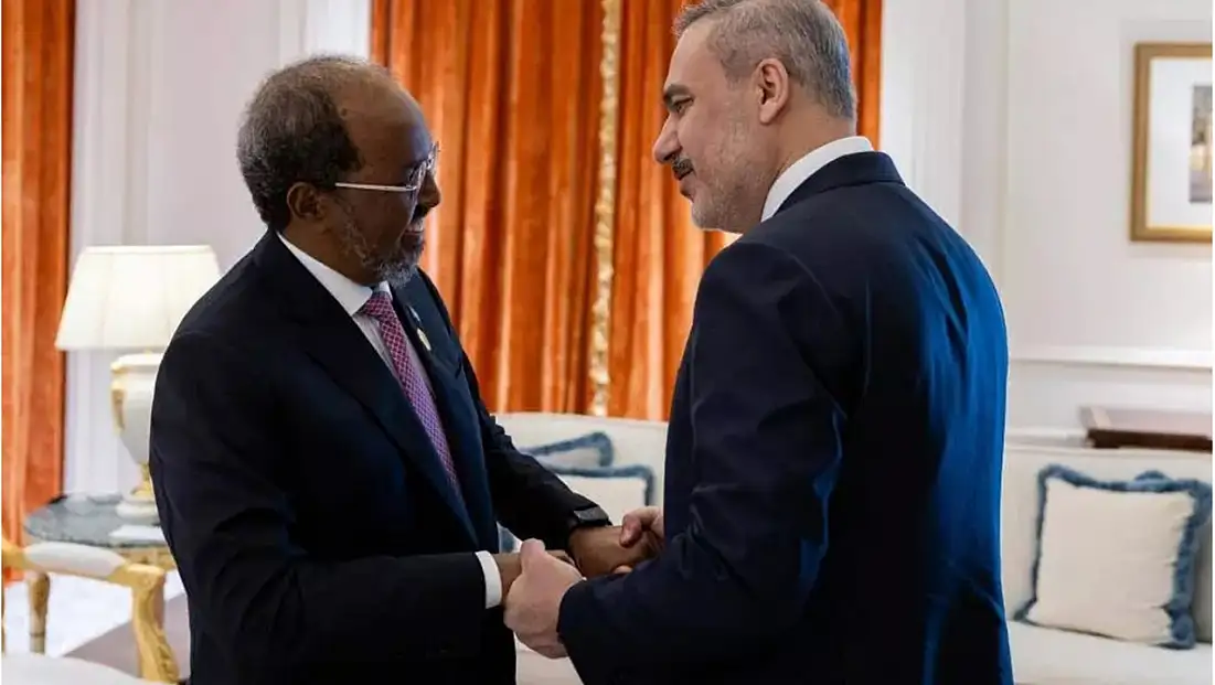 Bakan Fidan, Somali Cumhurbaşkanı Mahmud ile görüştü