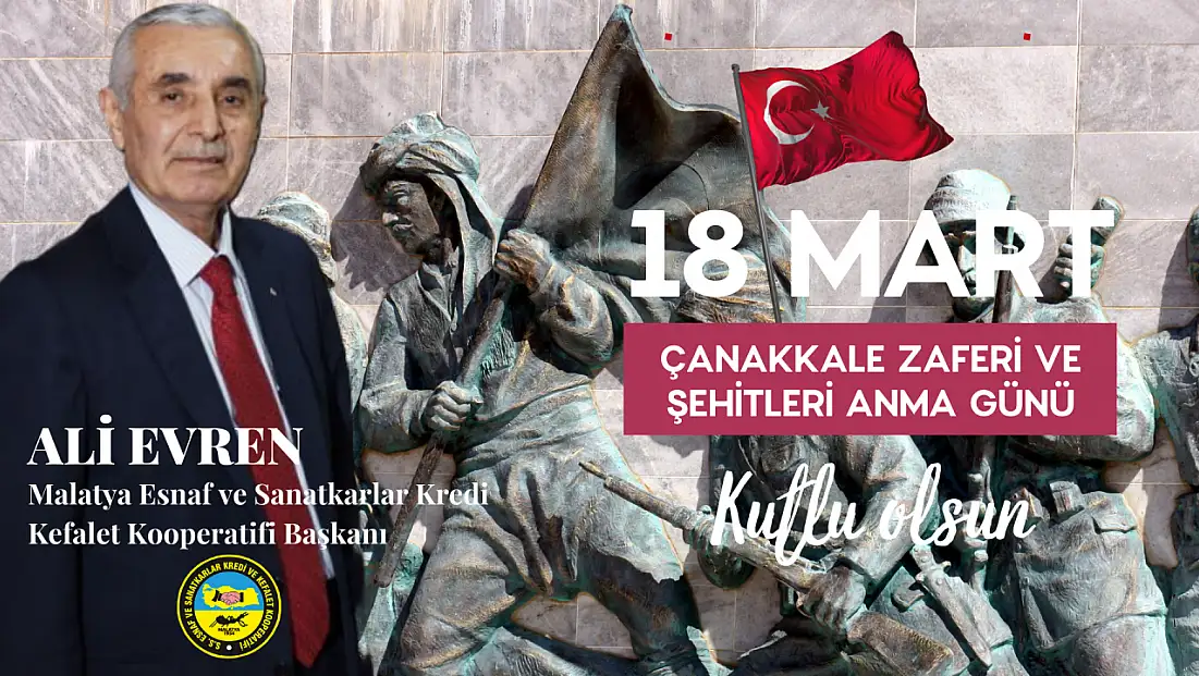 Başkan Ali Evren’den 18 Mart Çanakkale Zaferi Mesajı