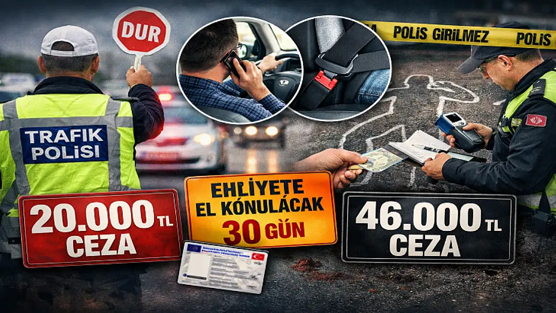 Cep Telefonu Kullanan Sürücüye 20 Bin TL Ceza Geliyor