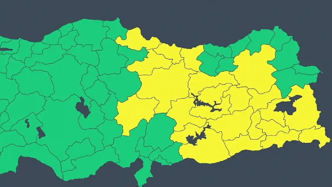 İçişleri Bakanlığı’ndan sarı kodlu yağış ve kar uyarısı