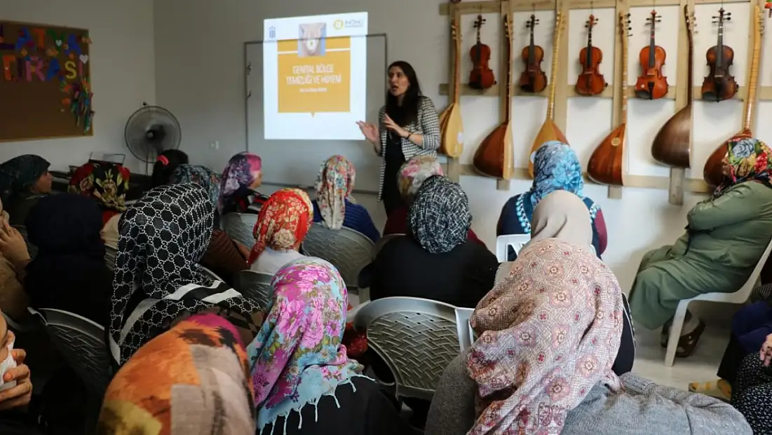 Malatya'da Konteyner Kent'te kadınlara hijyen eğitimi