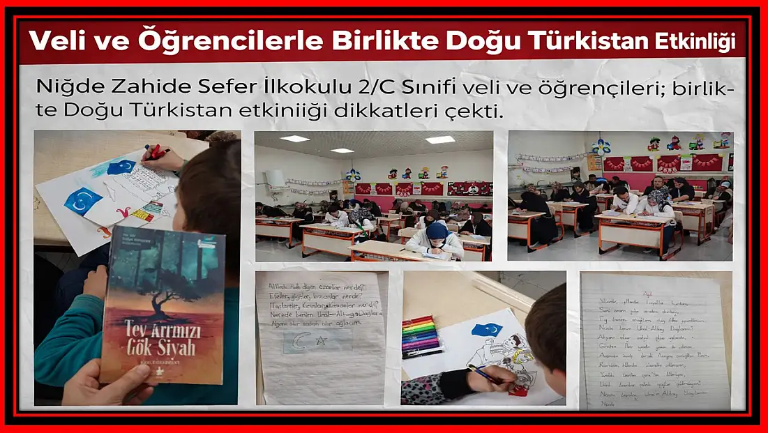 Niğde’de Veli ve Öğrencilerden Doğu Türkistan’a Anlamlı Destek