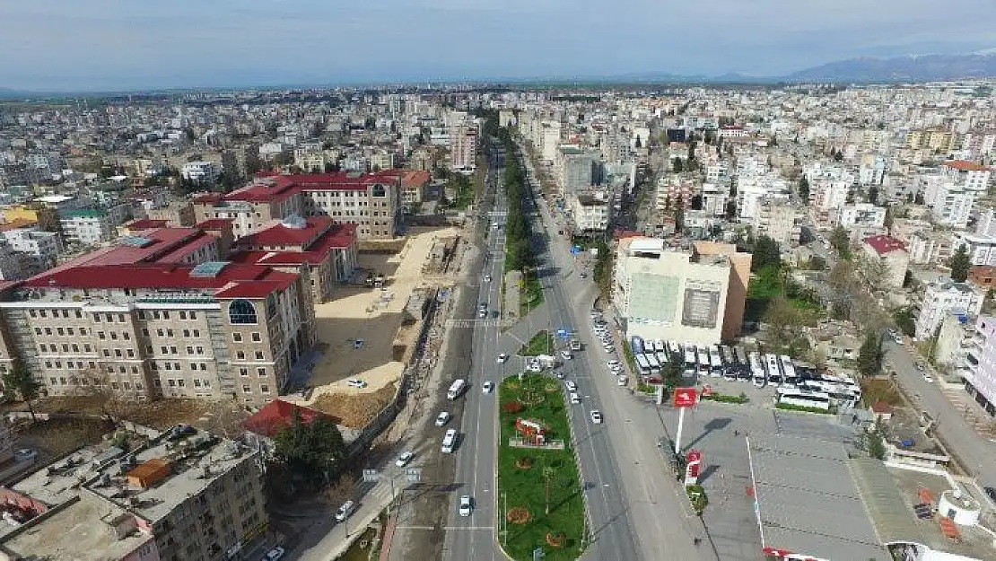 'Evde kal' çağrılarına uyan Adıyaman havadan görüntülendi