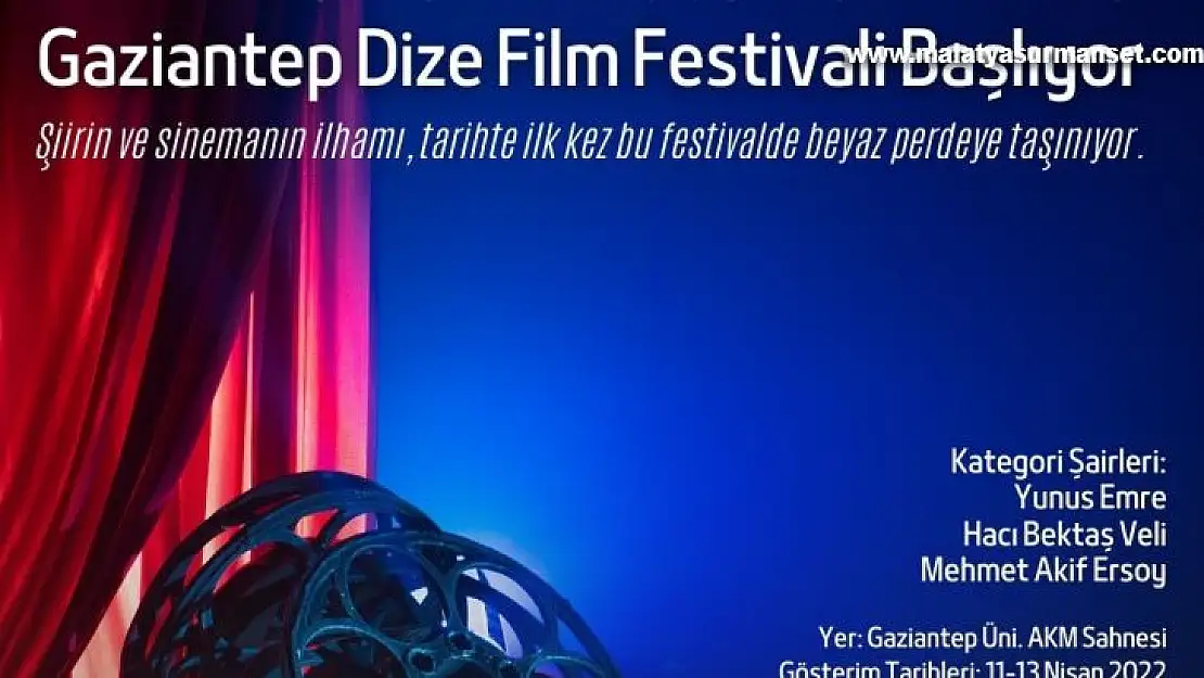 'Gaziantep dize film festivali' başlıyor