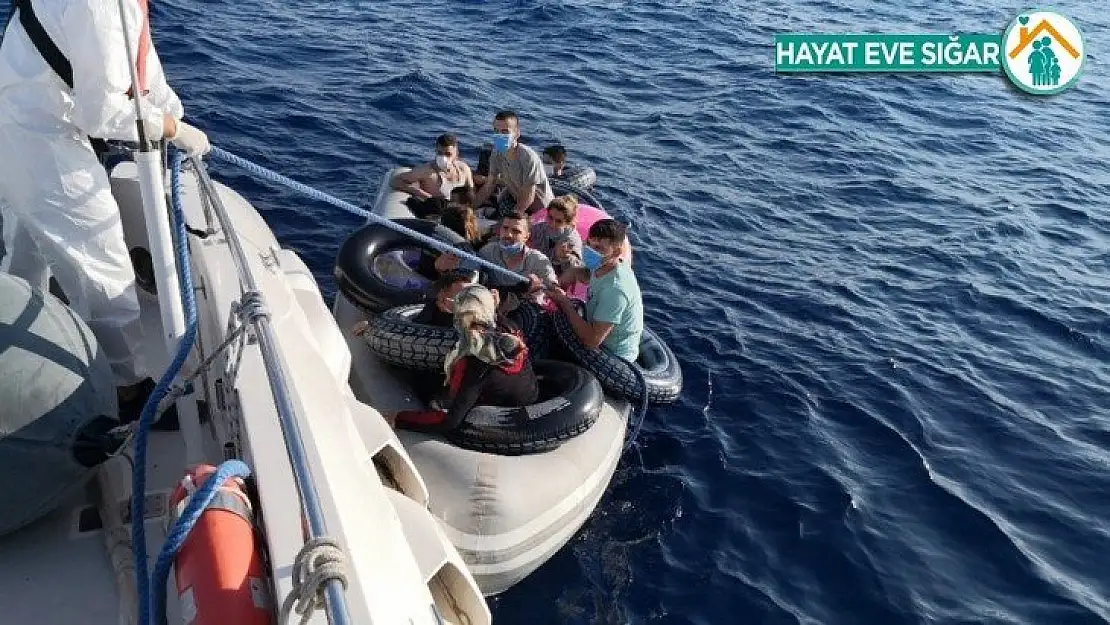 14 düzensiz göçmen kurtarıldı