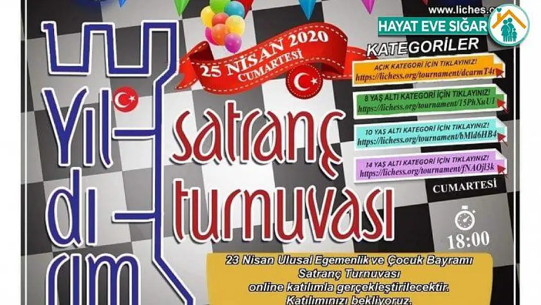 23 Nisan Turnuvası 'Evde Kal' sloganıyla evlerde yapılacak