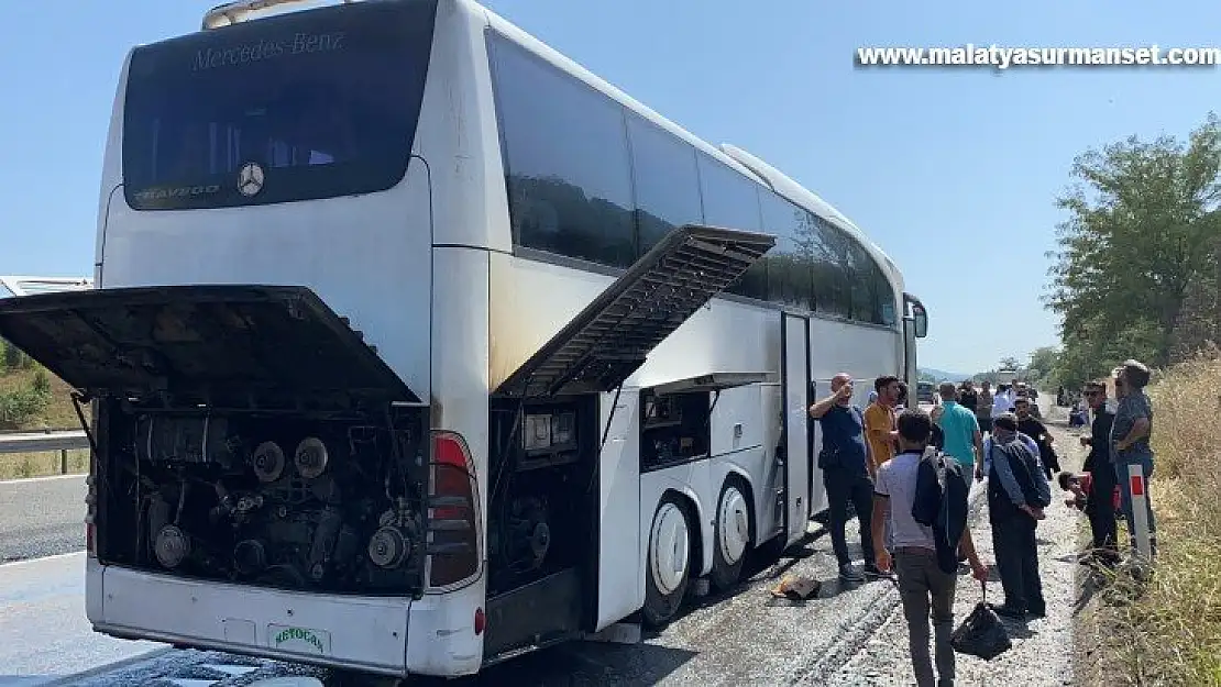 33 yolcu şoförün dikkati ile ölümden döndü