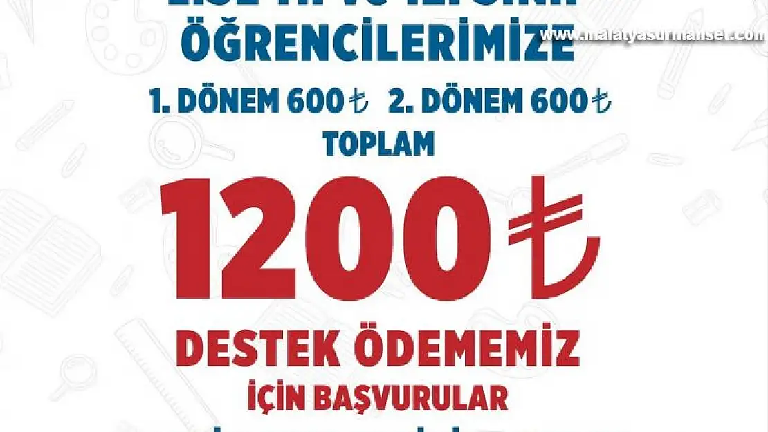 70 bin öğrenciye yapılacak bin 200 TL'lik destekte son başvuru tarihi uzatıldı