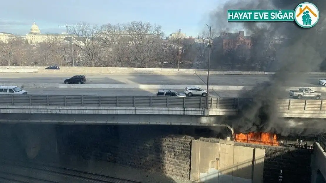 ABD'de evsizler kampındaki yangın Kongre binasında paniğe neden oldu