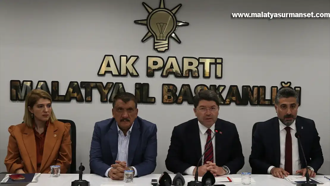 Adalet Bakanı Tunç, AK Parti Malatya İl Başkanlığında konuştu: