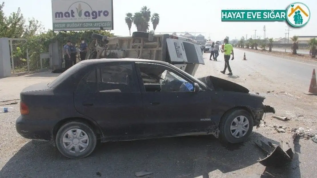 Adana'da trafik kazası: 1 ölü, 1 yaralı