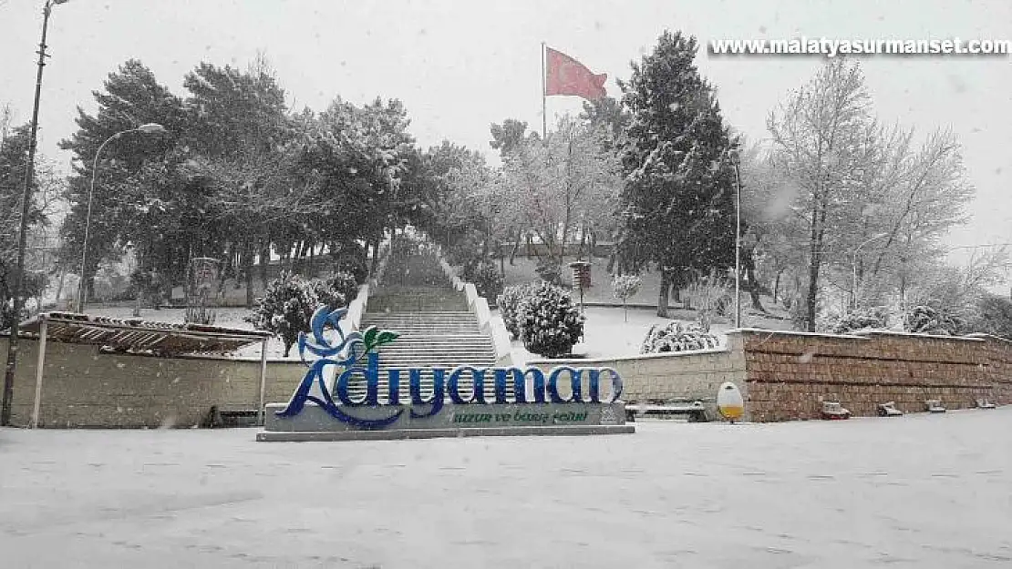 Adıyaman'a beklenen kar yağdı