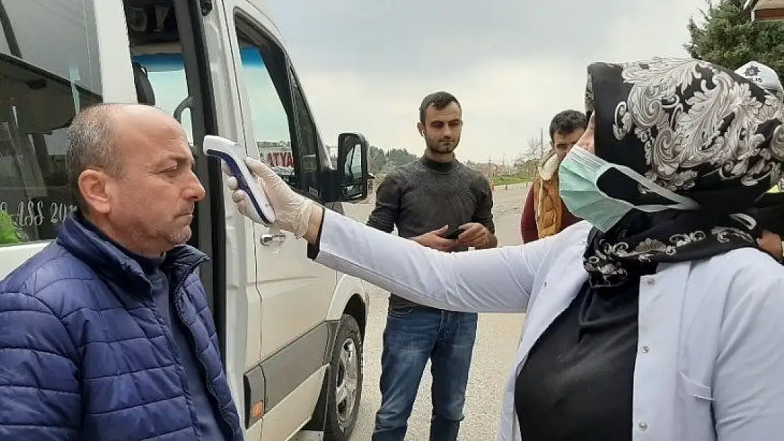 Adıyaman'a giriş ve çıkışlarda 'korona' kontrolü