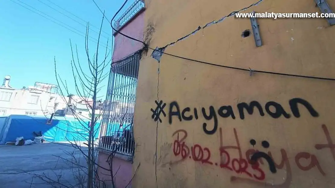 Adıyaman, acısını duvarlara yazdı: 'Acıyaman'