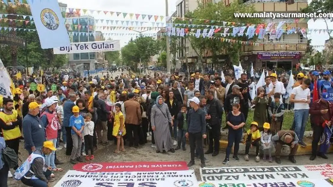 Adıyaman'da 1 Mayıs İşçi Bayramı kutlandı