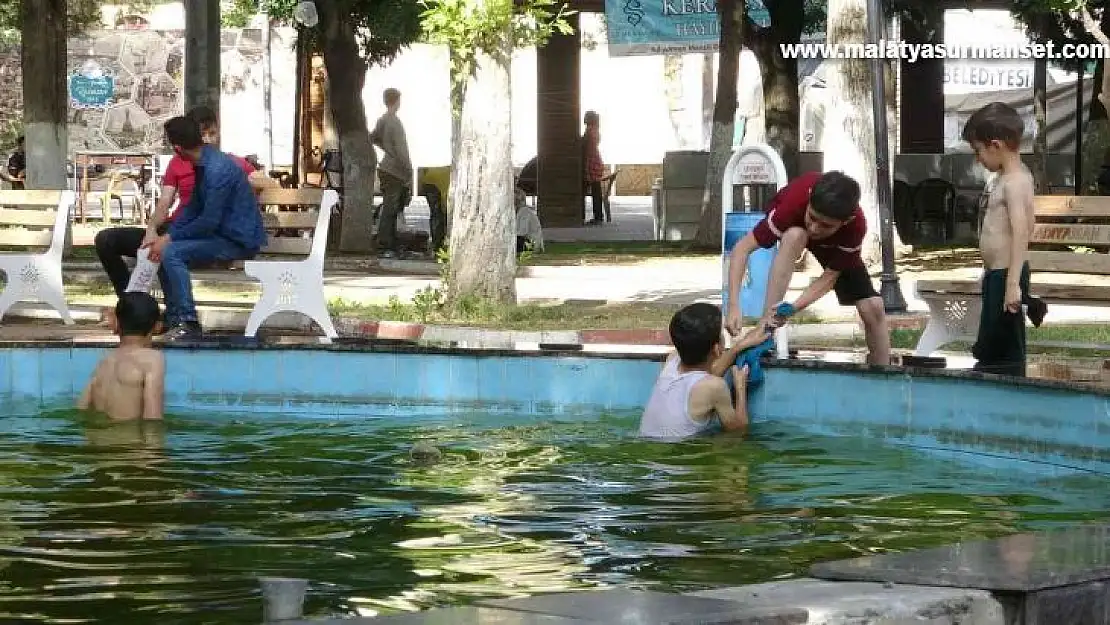 Adıyaman'da çocukların tehlikeli serinlemesi