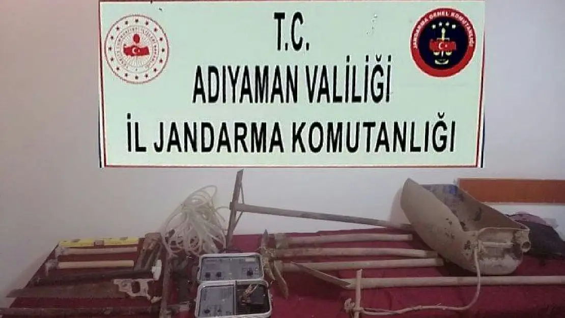 Adıyaman'da kaçak kazı yapanlara gözaltı