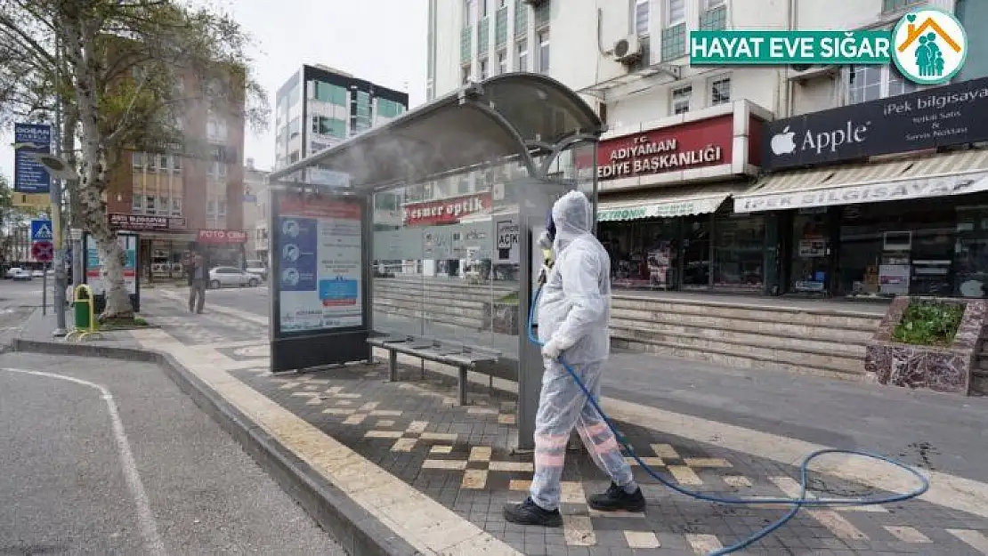 Adıyaman'da korona virüsüne karşı 200 bin litre dezenfekte kullandı