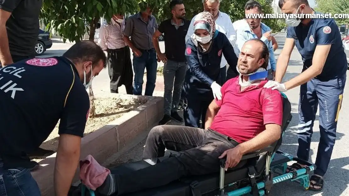 Adıyaman'da, motosiklet devrildi: 1 yaralı