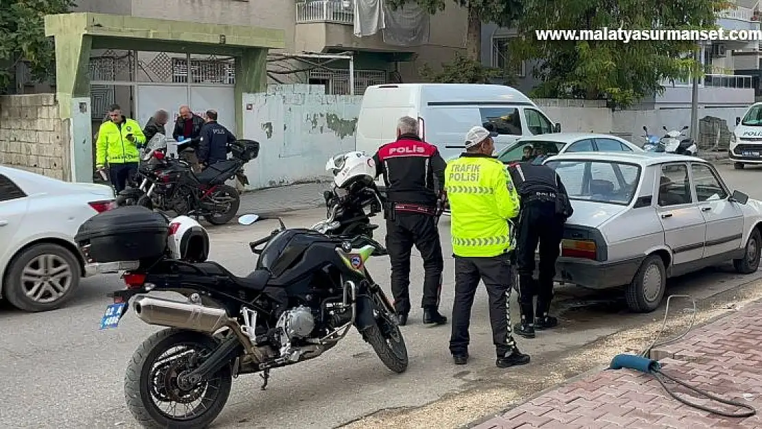 Adıyaman'da şase numarası silinmiş motosiklet yakalandı