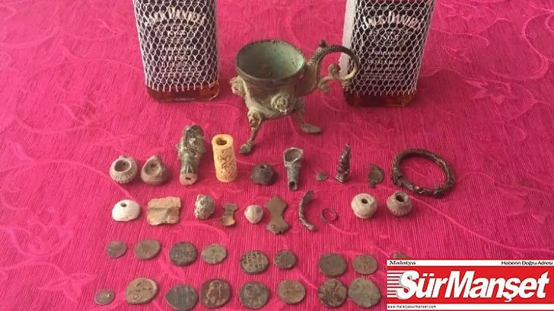 Adıyaman'da tarihi eserler ele geçirildi