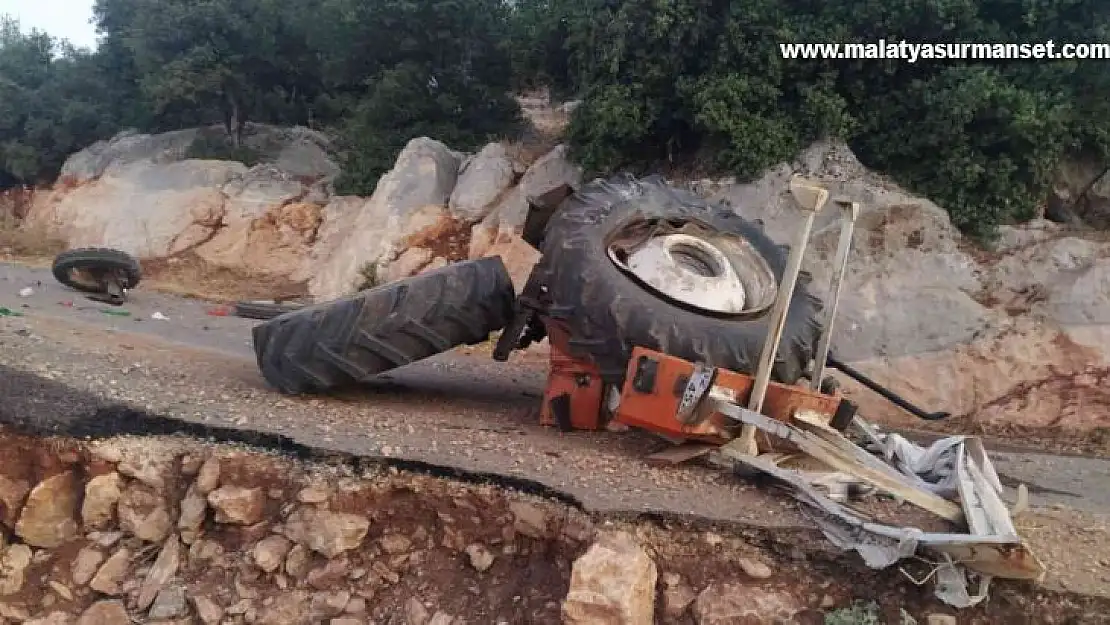 Adıyaman'da, traktör devrildi: 1 ölü, 2 yaralı