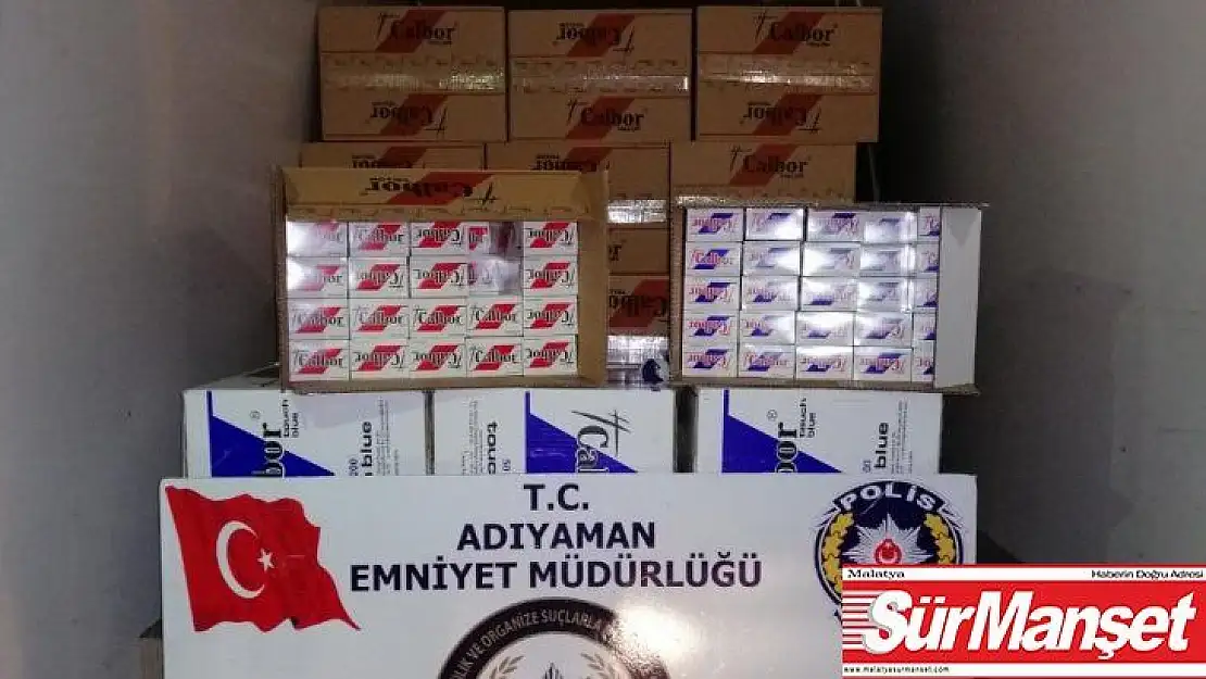 Adıyaman'da makaron operasyonu