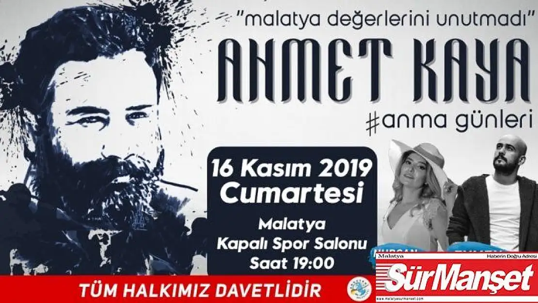 Ahmet Kaya memleketi Malatya'da anılacak