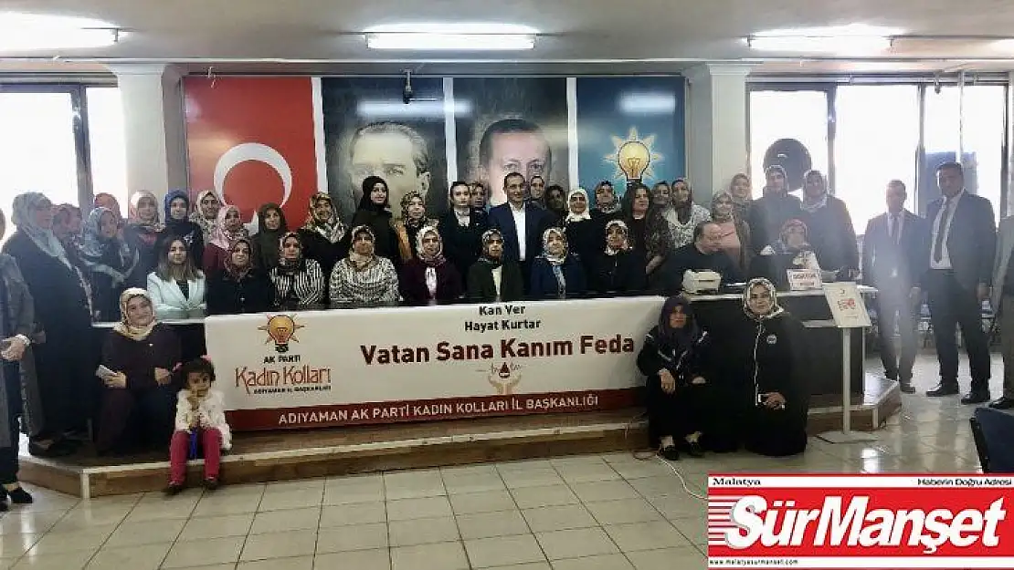 AK Parti Kadın Kolları'ndan Kızılay'a kan bağışı