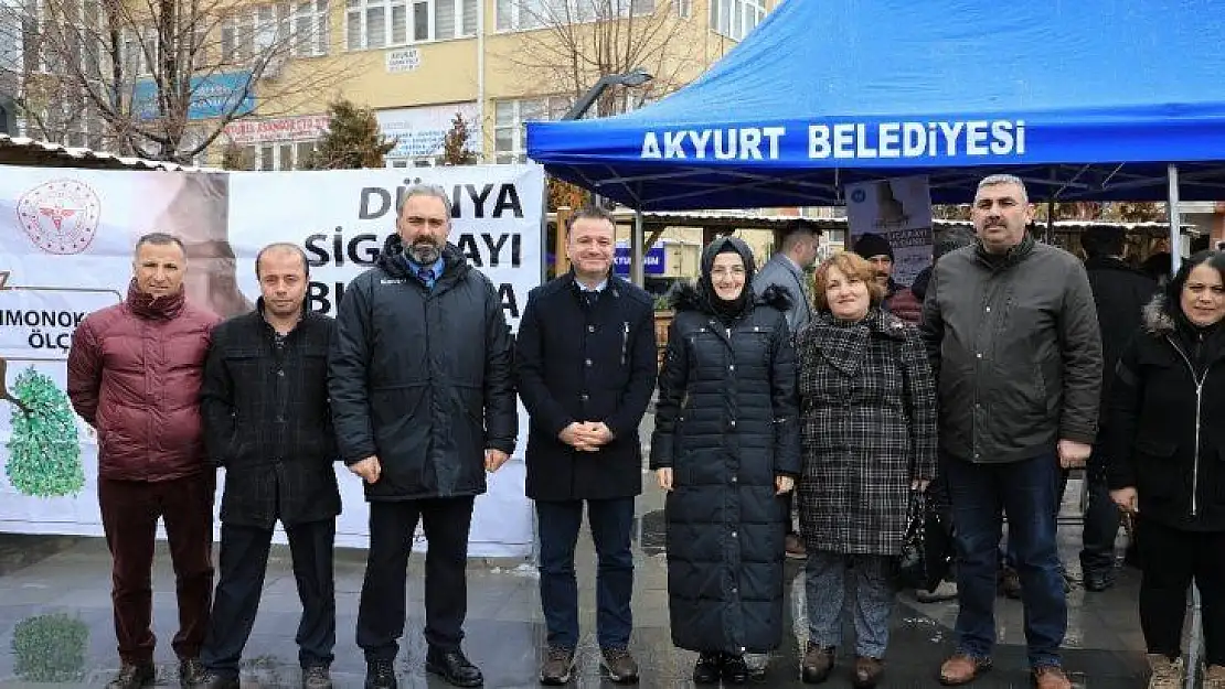 Akyurt'ta sigarayı bırakmada ilk adım