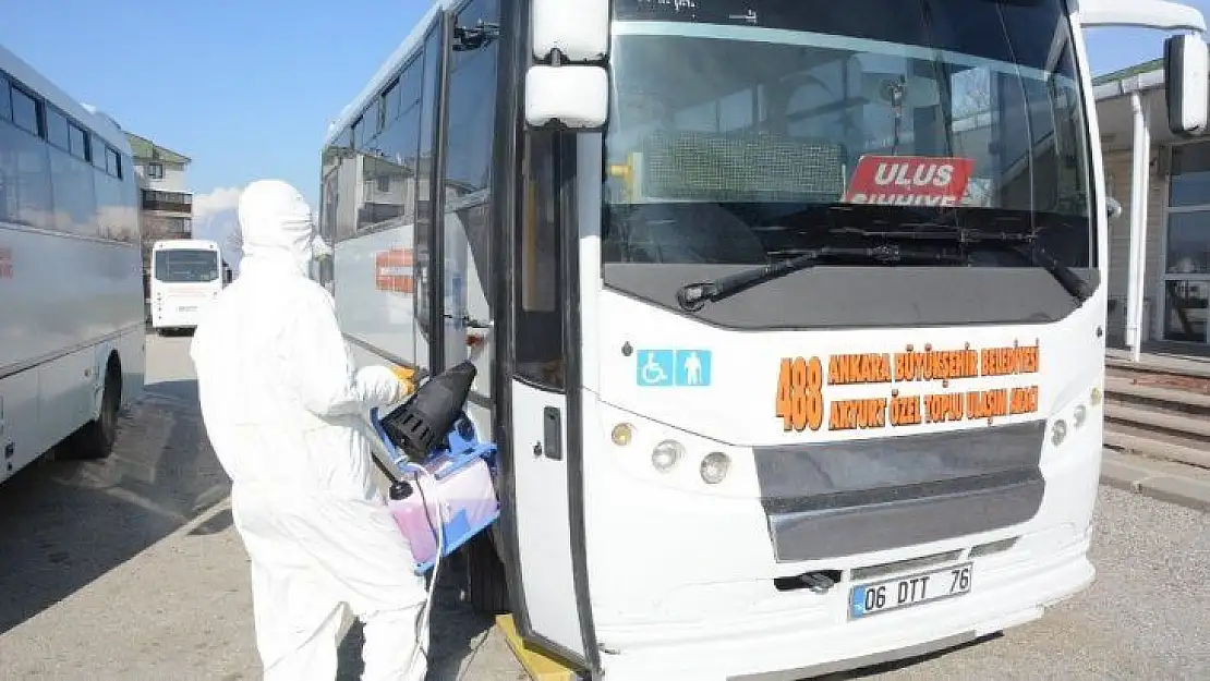 Akyurt'un her köşesinde dezenfekte çalışması yapılıyor