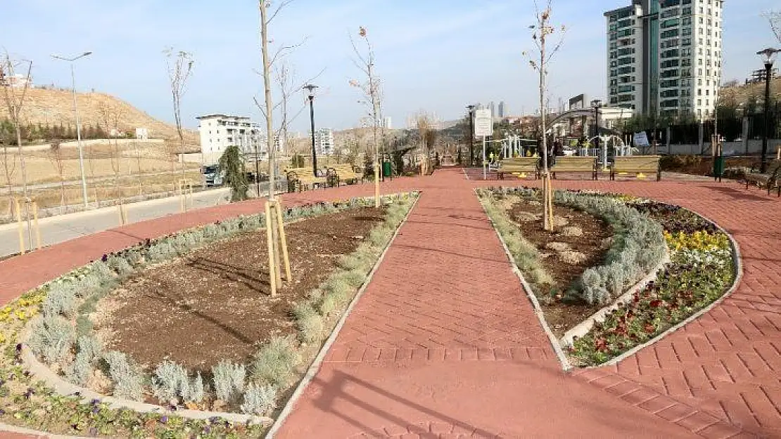 Alacaatlı'ya yol boyunca yeni park