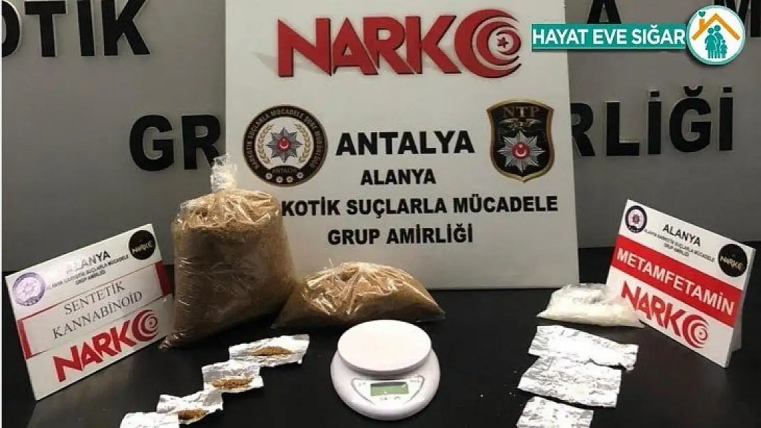 Alanya'da uyuşturucu operasyonu: 1 kilo 29 gram bonzai ele geçirildi