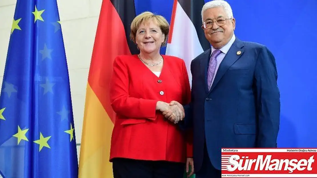 Almanya Başbakanı Merkel, Filistin Devlet Başkanı Abbas ile görüştü