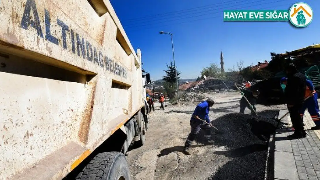 Altındağ'da yollara yoğun bakım