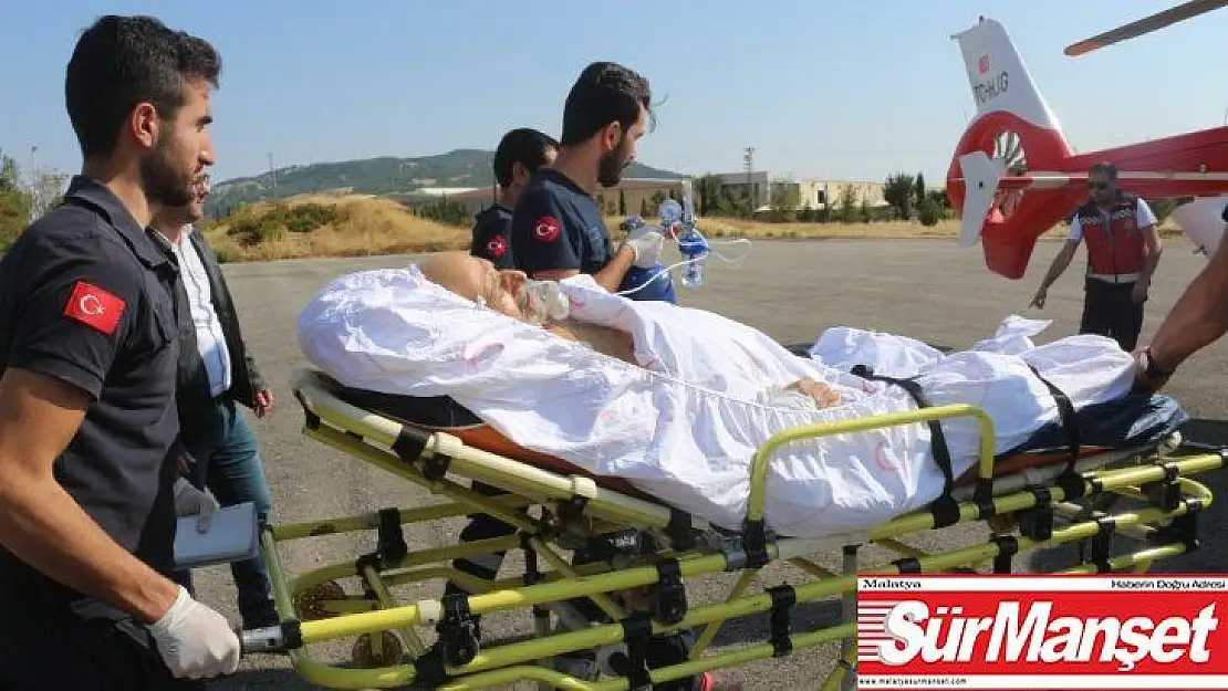 Ambulans helikopter 81 yaşındaki hasta için havalandı