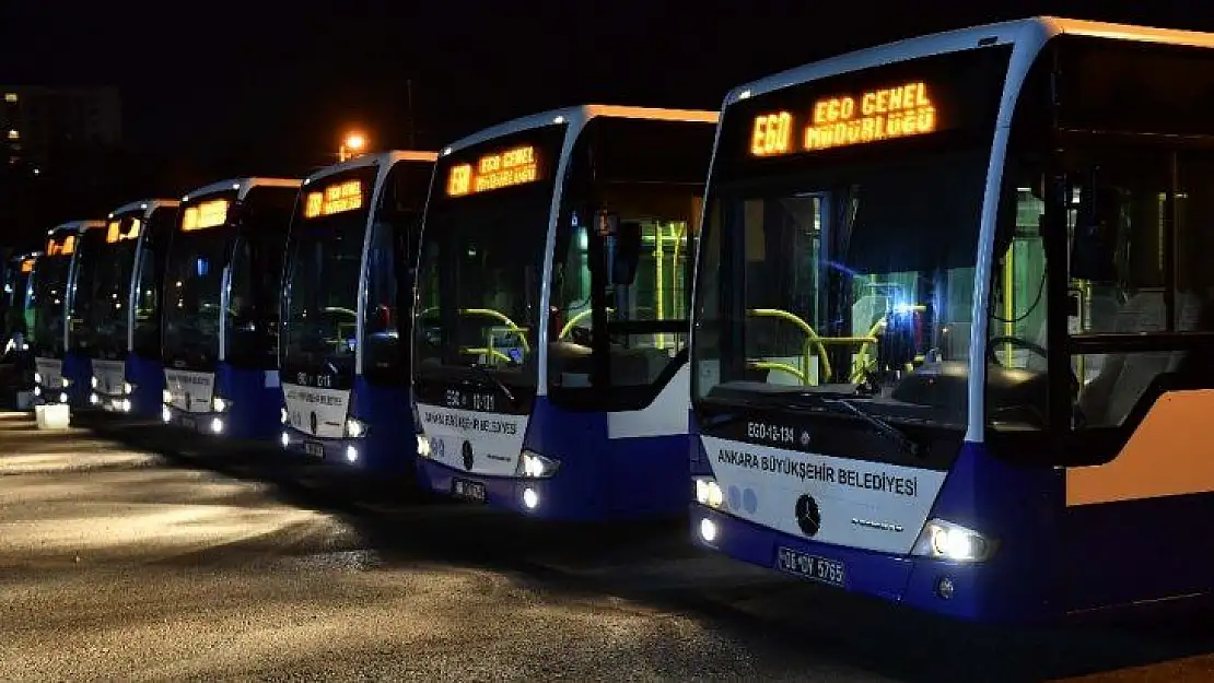 Ankara'da toplu taşıma araçları düzenli temizleniyor