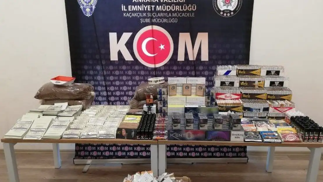 Ankara merkezli 3 ilde kaçakçılık operasyonu