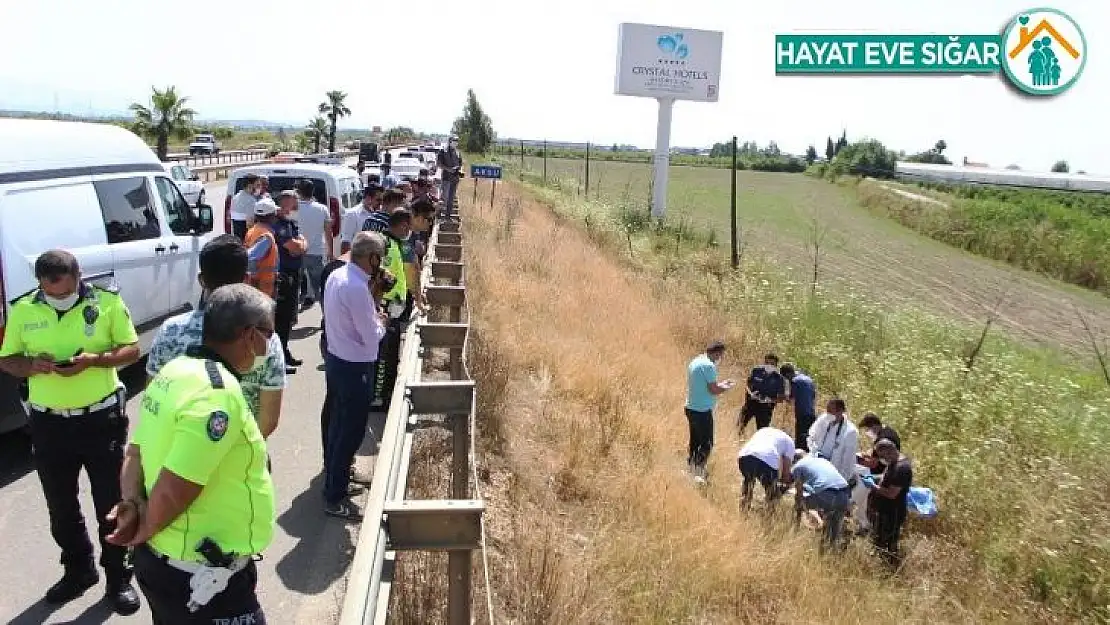 Antalya'da yol kenarında şüpheli ölüm