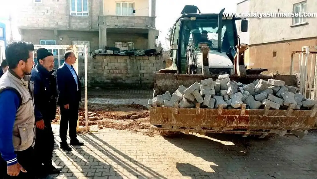 Araban'da bozulan yollar onarılıyor