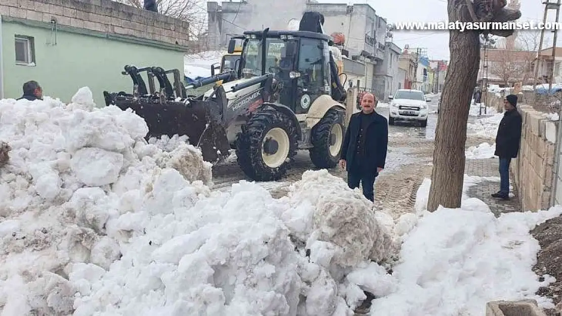 Araban'da kar nedeniyle kapalı yol kalmadı