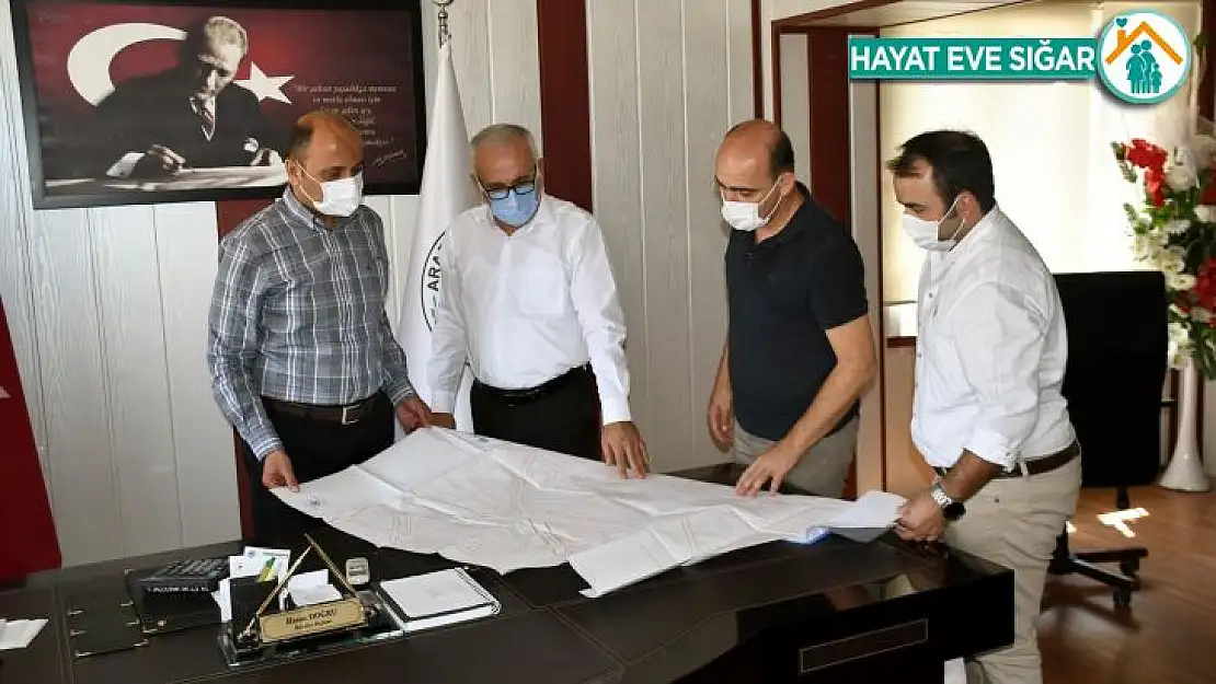 Araban'da yağmur suyu ve içme suyu hattı yenileme yer teslimi yapıldı