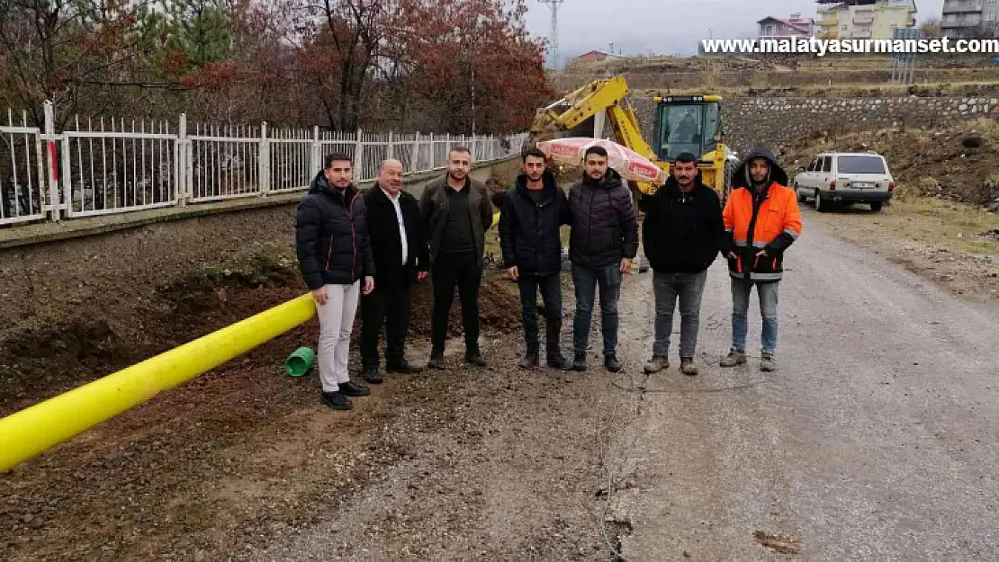 Arapgir'de doğalgaz çalışmalarına başlandı