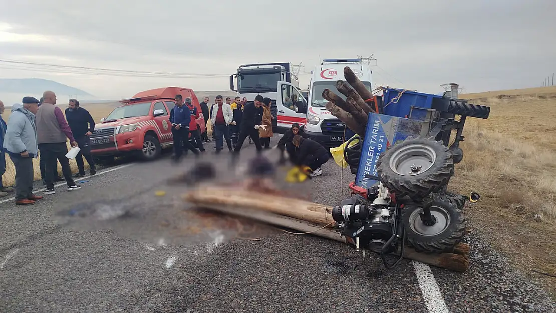 Arguvan'da Çapa Motoru Kazası 1 Ölü 2 Yaralı