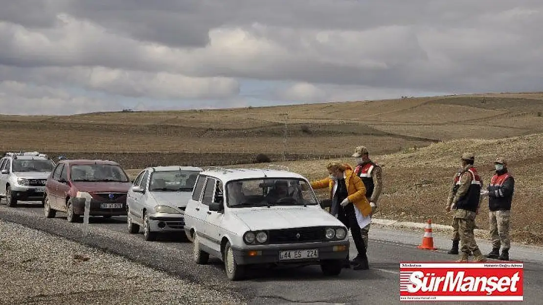 Arguvan'da korona virüs denetimi