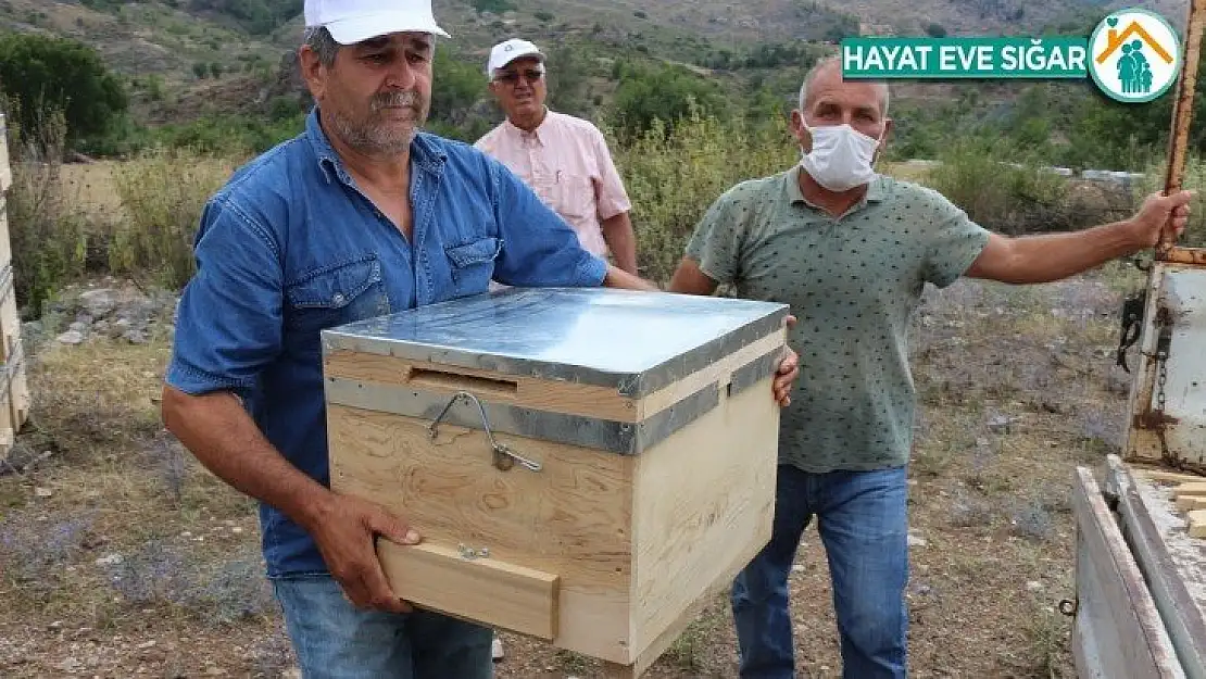 Arıcılara kovan hibesi yapıldı , çiftçilere sertifikaları verildi