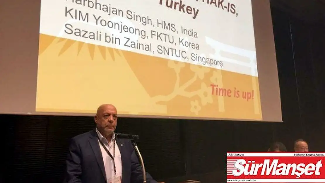 Arslan, Tokyo'da ITUC-AP Genel Kuruluna hitap etti