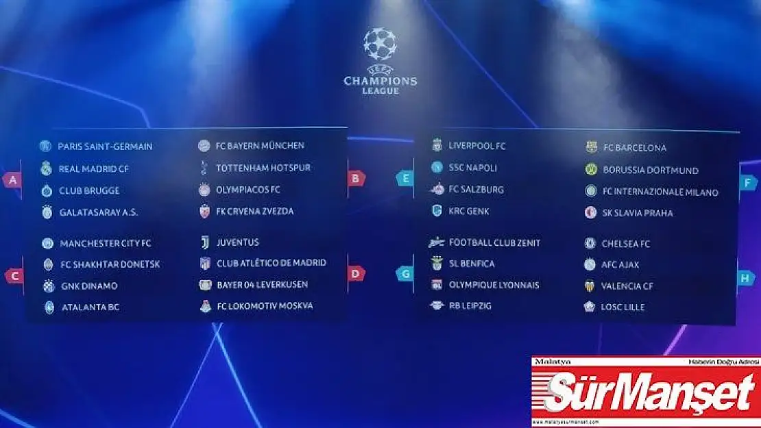 Aslan, Real Madrid ve PSG ile aynı grubu düştü