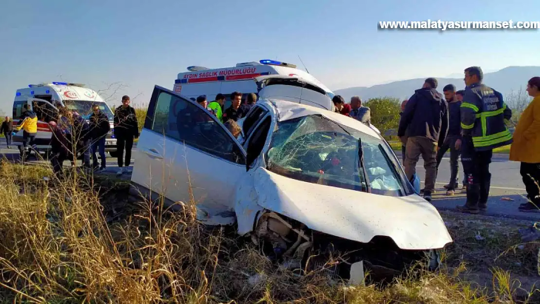 Aydın'da trafik kazası: 2 yaralı