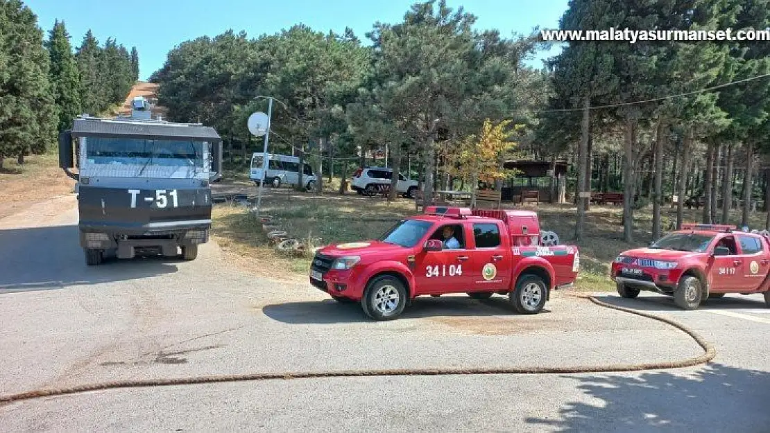 Aydos Ormanı'nda yangın ihtimaline karşı drone destekli denetim